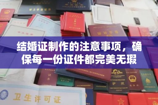 佳木斯结婚证制作的注意事项，确保每一份证件都完美无瑕