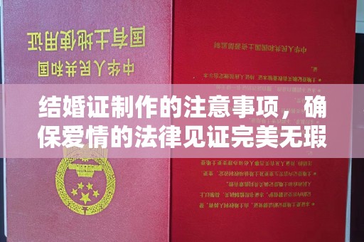 佳木斯结婚证制作的注意事项，确保爱情的法律见证完美无瑕